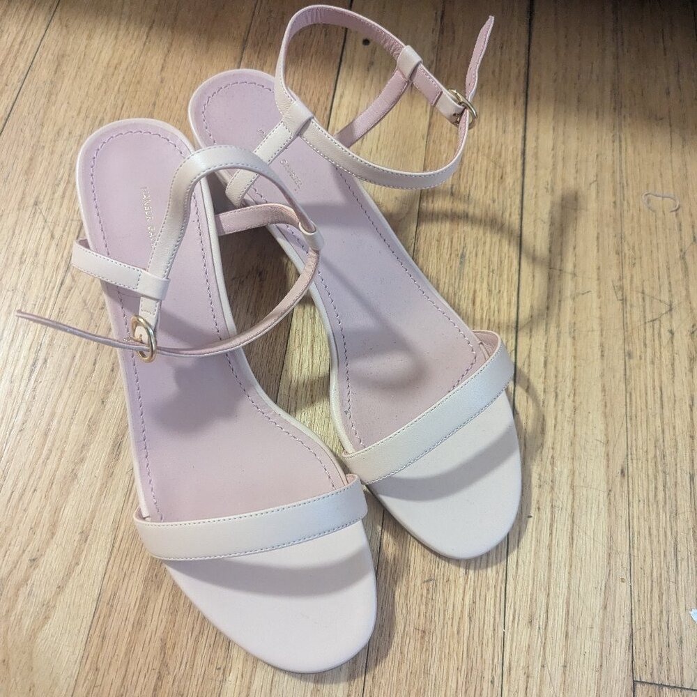 Mansur Gavriel pink strap sandals